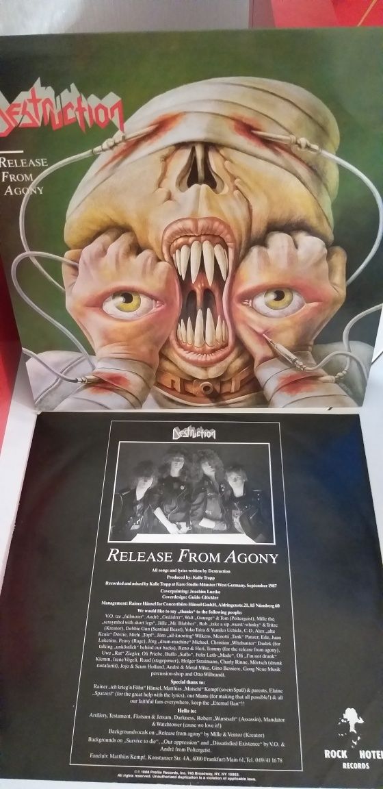 Destruction  Release From Agony Kat Turbo Metallica Iron Maiden Slayer