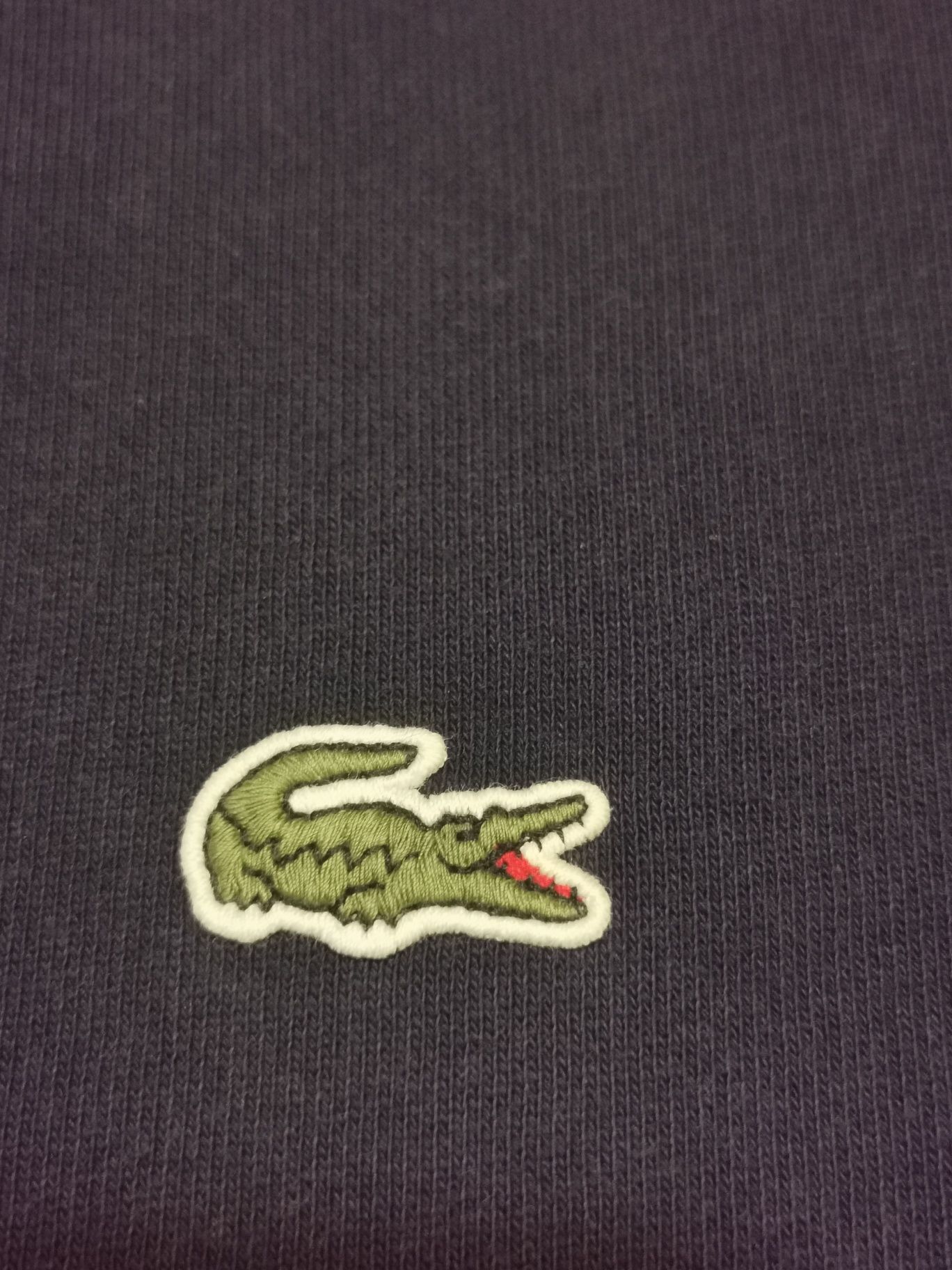Granatowa męska bluza bez kaptura crewneck Lacoste Classic fit S/M