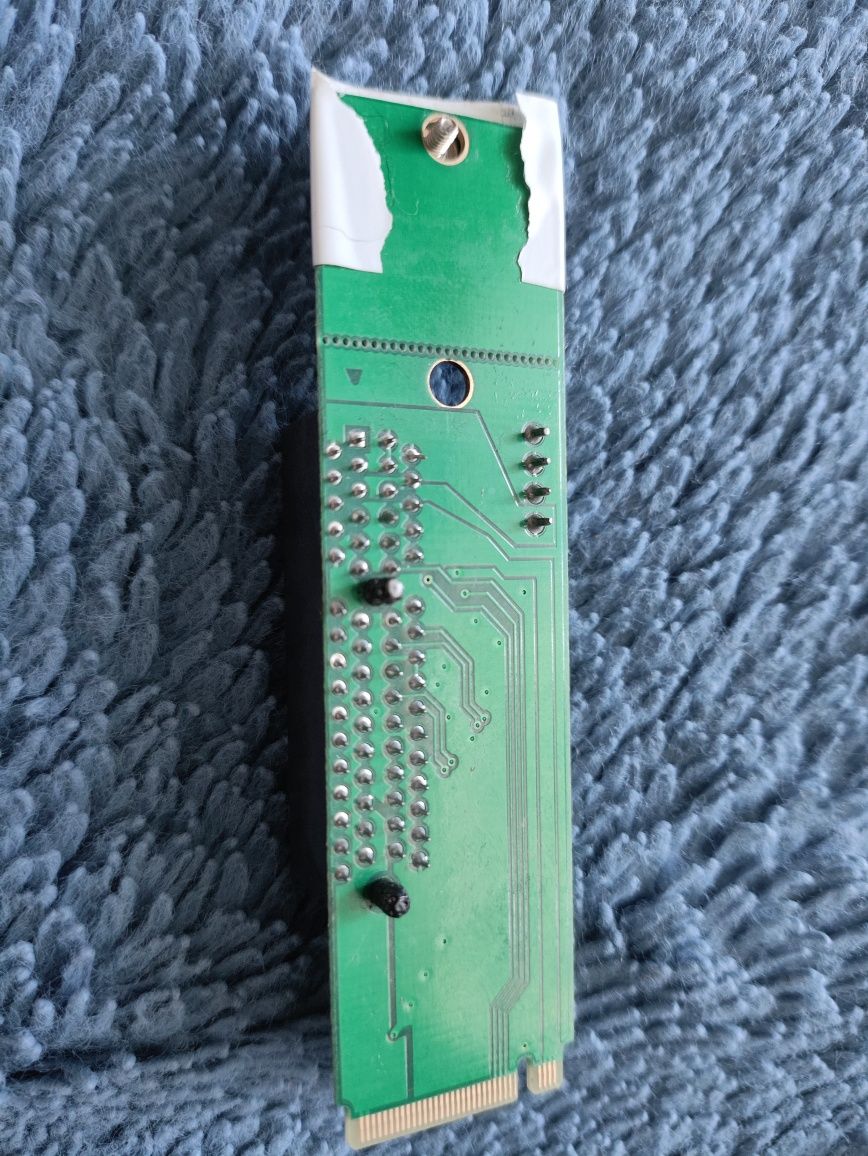 Адаптер PCI-E> SSD M.2 PCI-E x4 to M.2, Molex> 4Pin