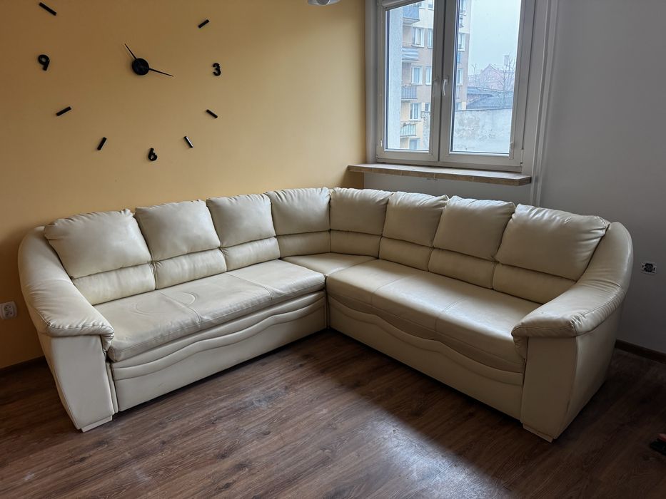 Kanapa narożna skórzana