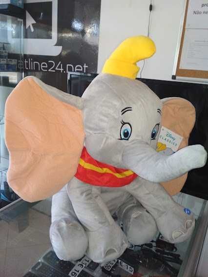 PROMO:Peluche Disney Dumbo com som 30 e 48 cm