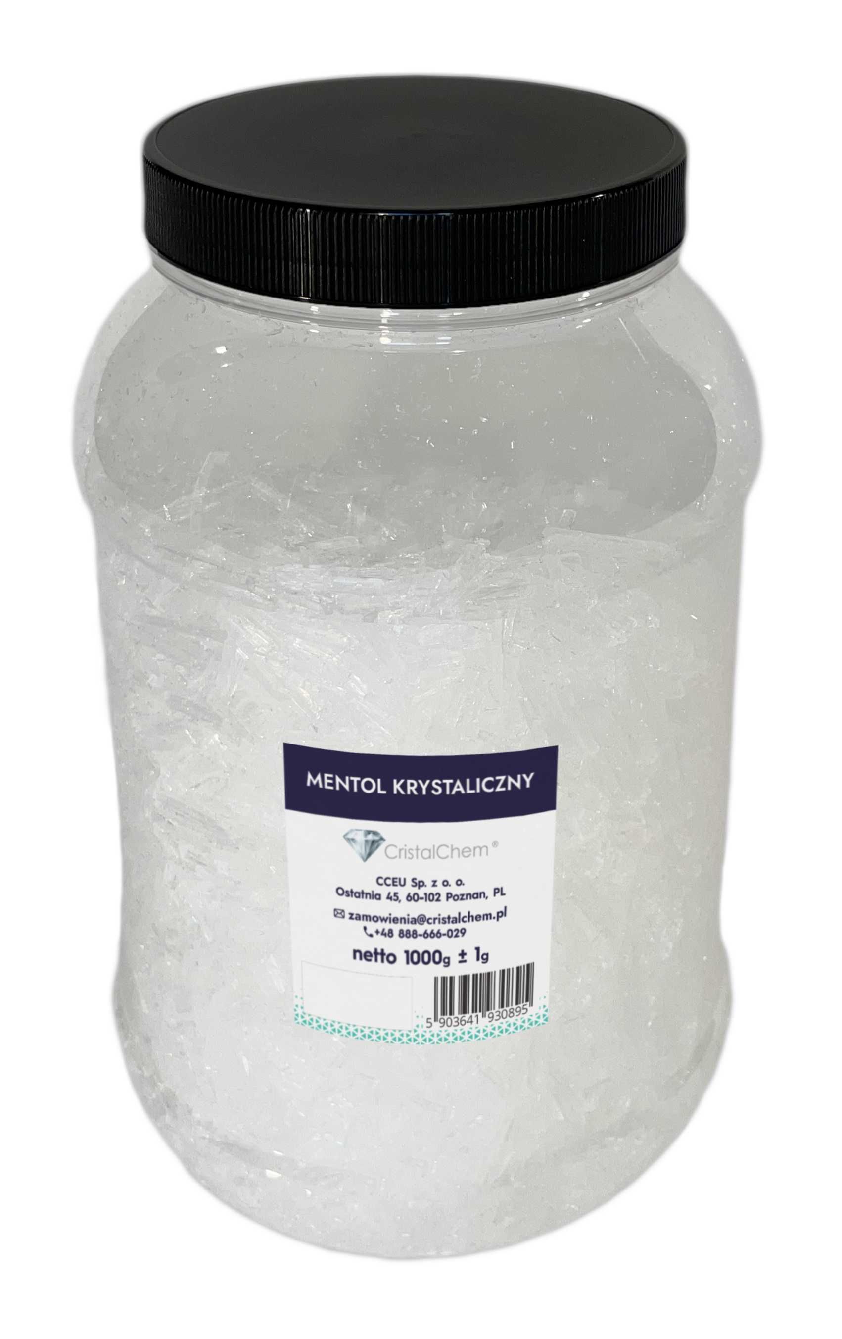 Mentol Krystaliczny 1kg Duże czyste kryształy * Bardzo wydajny*