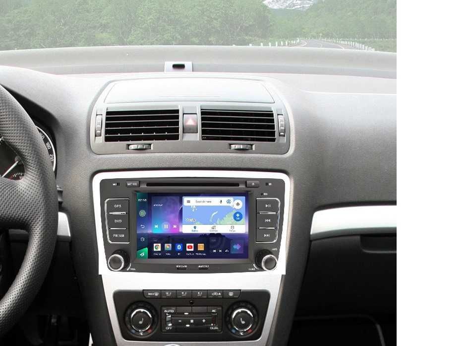 CarPlay Radio FM RDS Android GPS MP3 DVD USB WiFi Skoda Octavia II 2