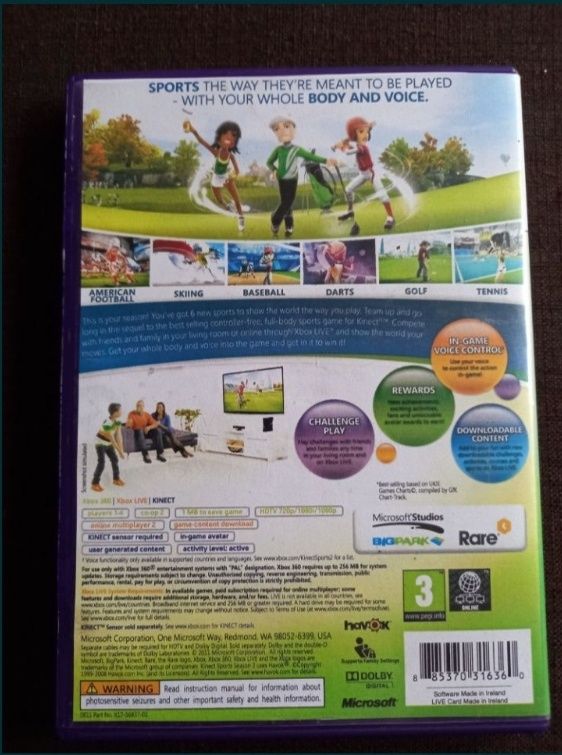 Gra Kinect Sports sezon 2 na xbox  360 kinect sport cz.2