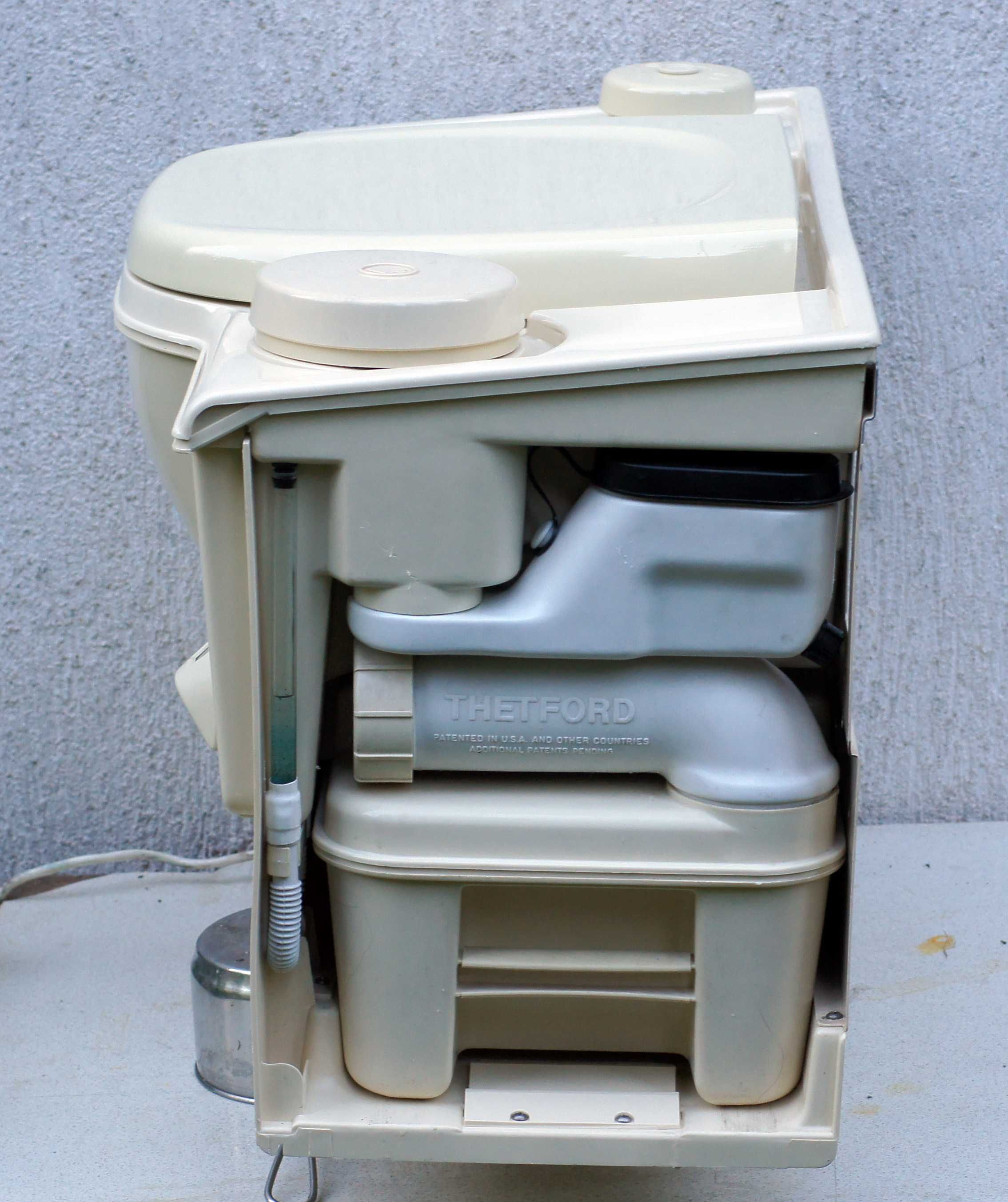 Toaleta kasetowa do zabudowy Thetford Cassete Porta Potti C2 Lewa