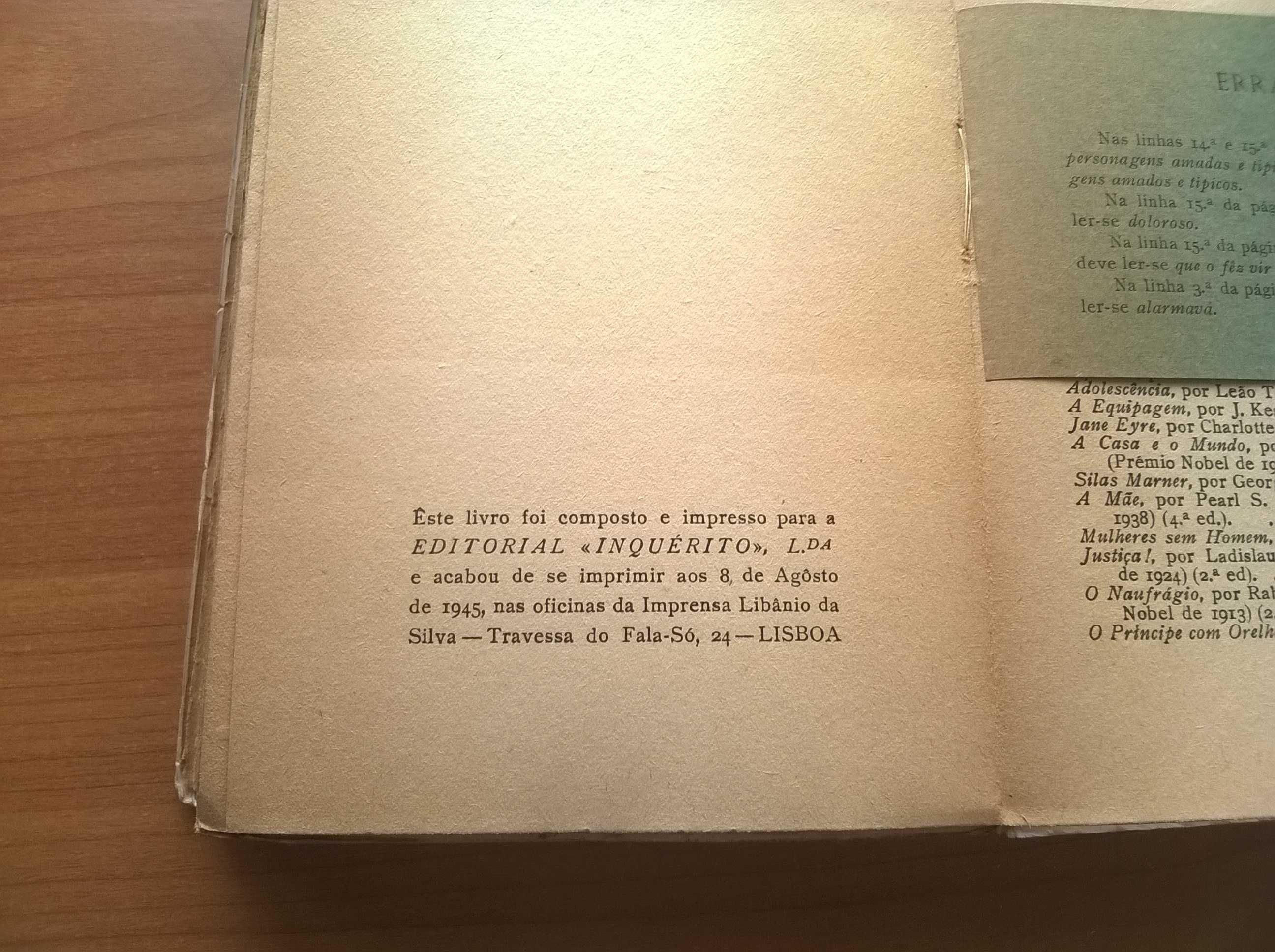 A Velha Casa * Uma Gota de Sangue (1.ª edição) - José Régio