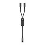 Kabel Acefast C5 USB-C - USB-C / USB-C 2w1/100W 480Mb/s - czarny