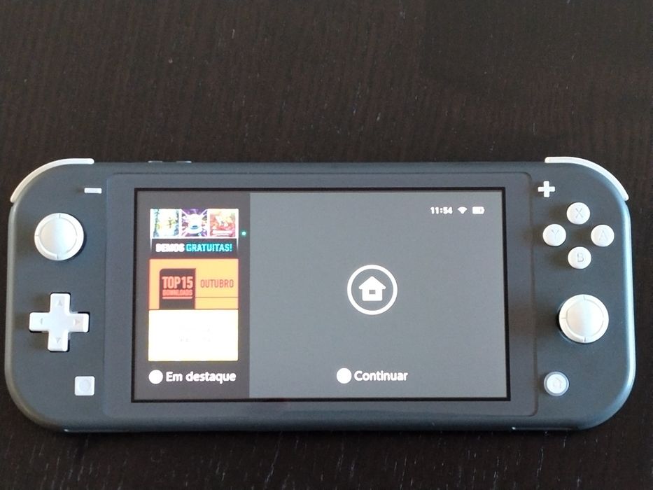 Nintendo switch lite com cartão 256GB e caixa