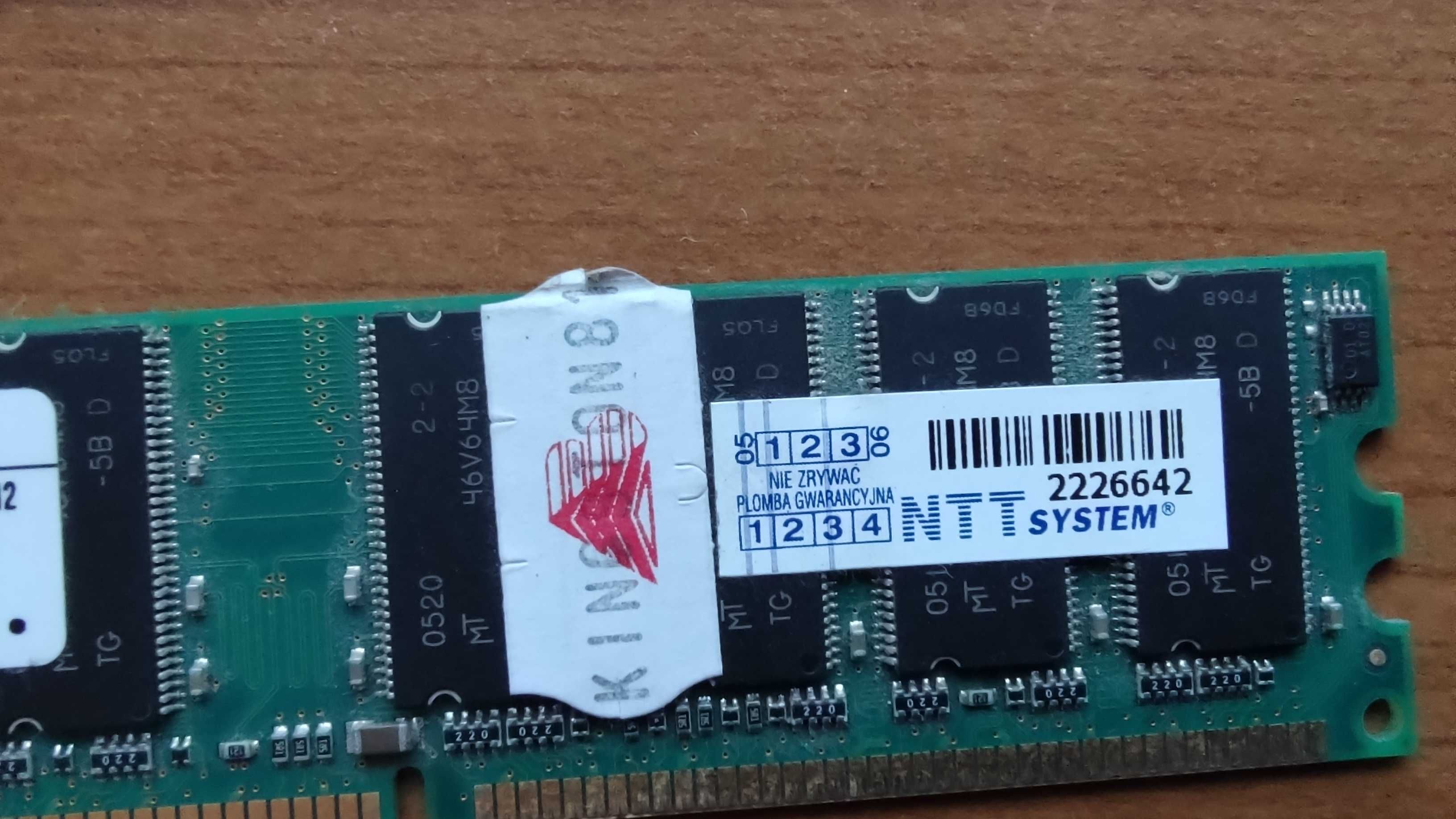 RAM Kingston ddr 2,5 gb dimm