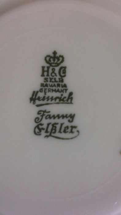Porcelana Bavaria,H&C Heinrich Fanny Elssler,Zestaw śniadaniowy
