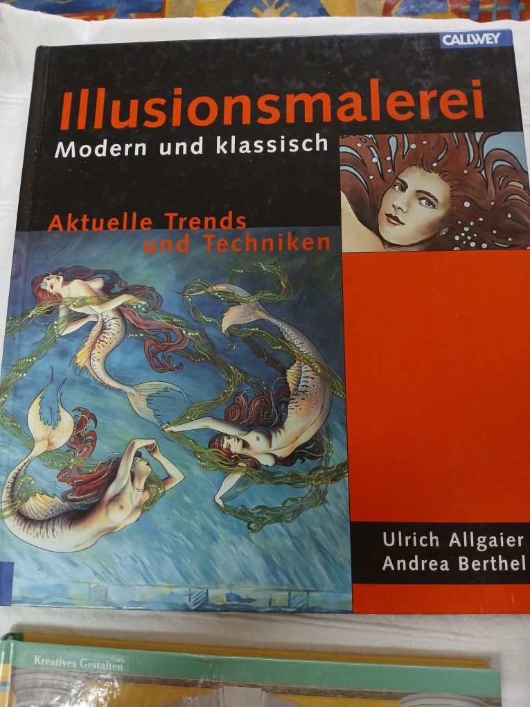 3 livros de pintura tromp l'oeil e conservacao e restauro