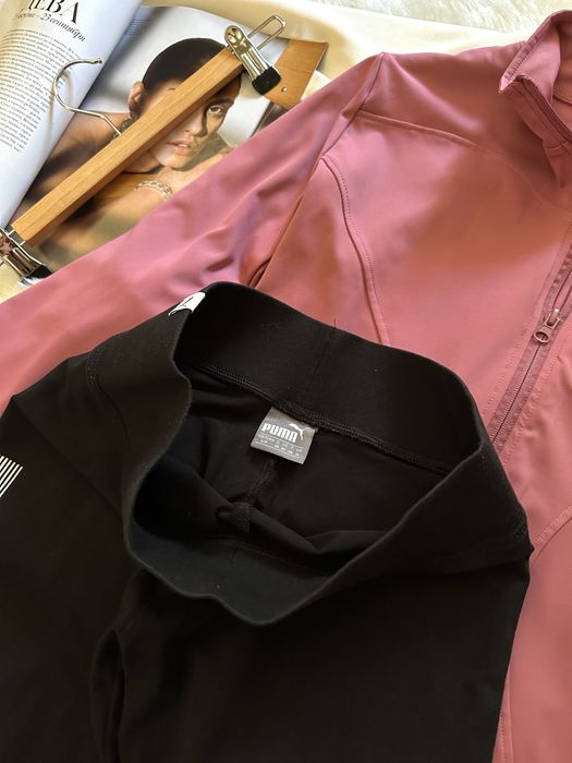 Спортивный женский костюм Лосіни Puma + кофта розмір S