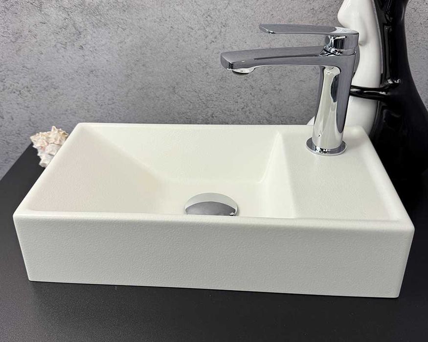 Умивальник «Естель» R Біла шагрень 400х220 прямокутний