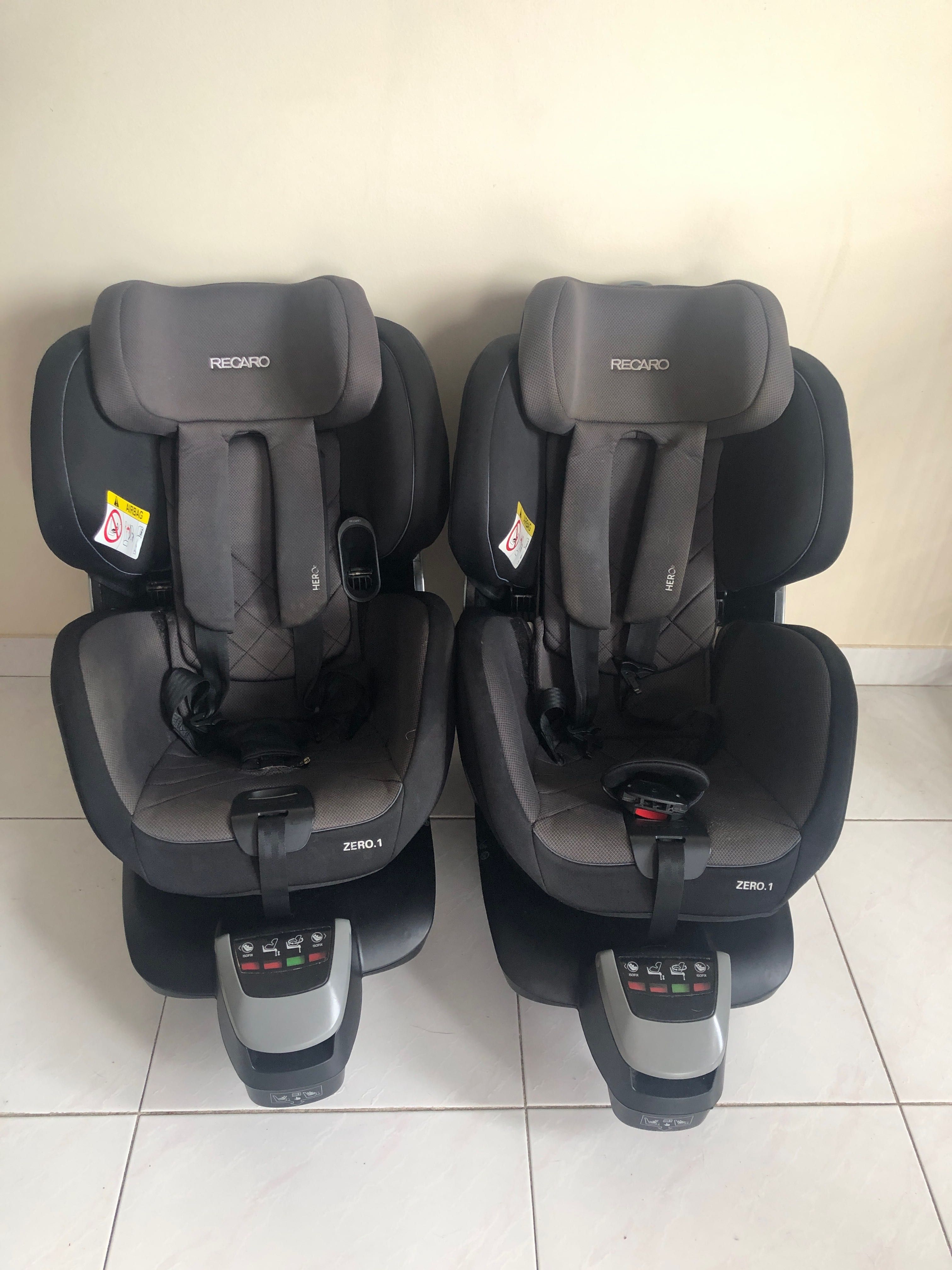 Cadeira auto Recaro zero 1 ( como novas)