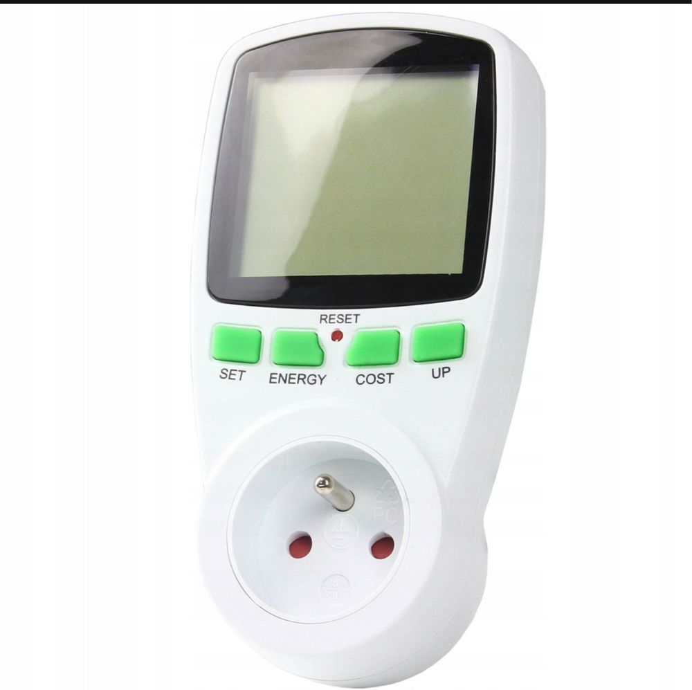 WATOMIERZ Miernik Energii Licznik Zegar LCD Pomiar Prądu
