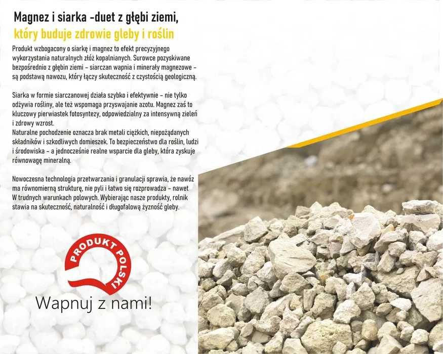 Wapno granulowane magnezowe **TopMag**- KOPALNIA ZALESIAKI