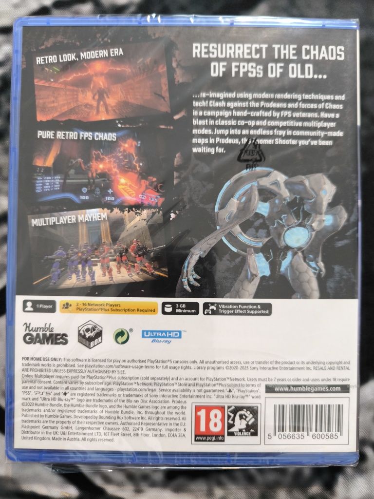 Ps5 Prodeus pl nowa w folii możliwa zamiana