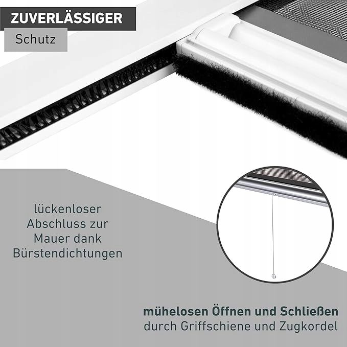 Moskitiera do okna 130 cm x 160 regulowana