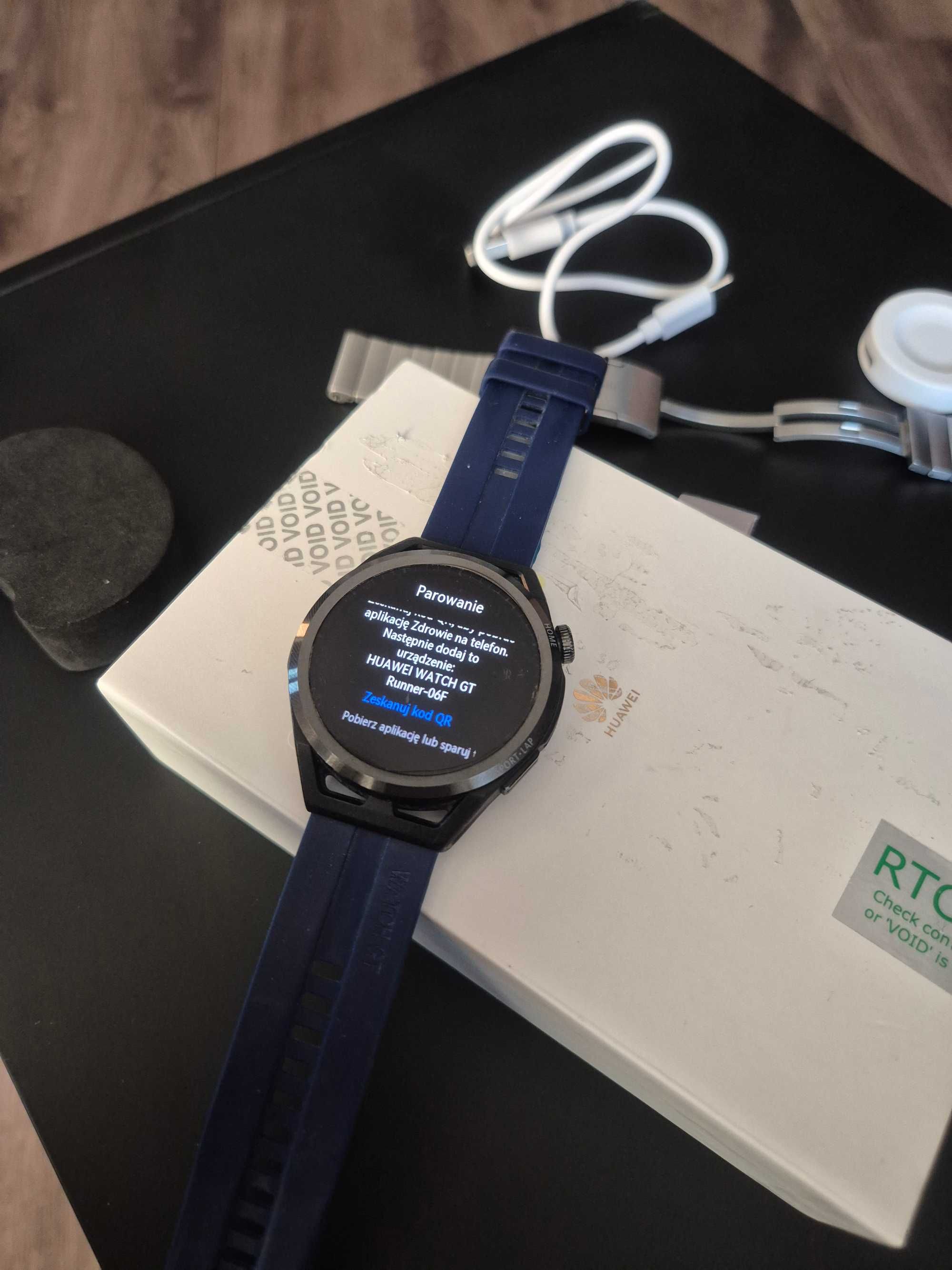 Huawei GT RUNNER super smartwatch bateria 12dni zamiana GLOSNIK NFC