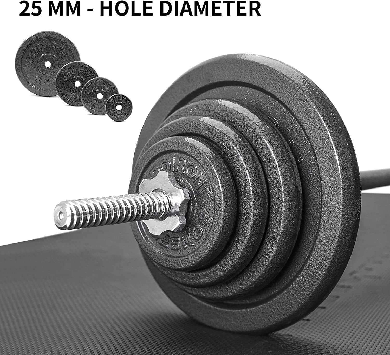 Nowe żeliwne ciężarki / hantle / 4x2,5kg / do sztangi !A166!