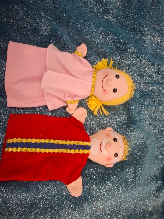 Pacynka lalka i krol krolowa