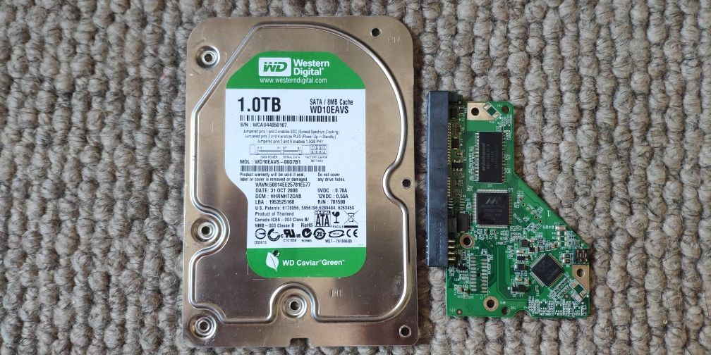 Elektronika do dysku WD10EAVS 1.0TB