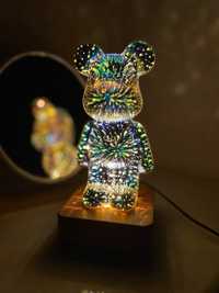 Нічник  Мишка Ведмедик светильник лампа 3D LED BEARBRICK