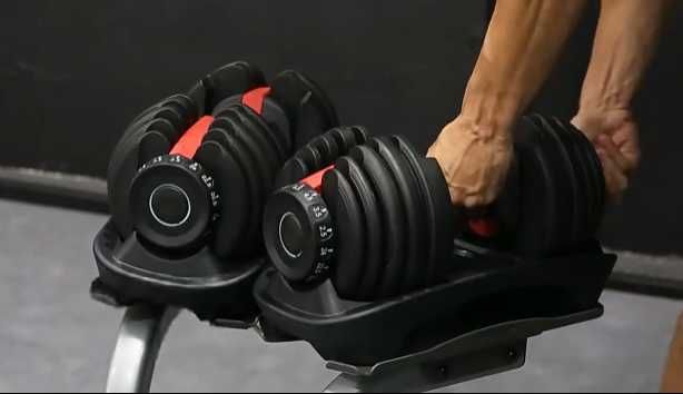 регулируемые гантели до 24 кг с платформой 15 весов 1 гантелі гантеля