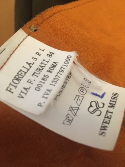 Casaco camurça verde seco/laranja LXL