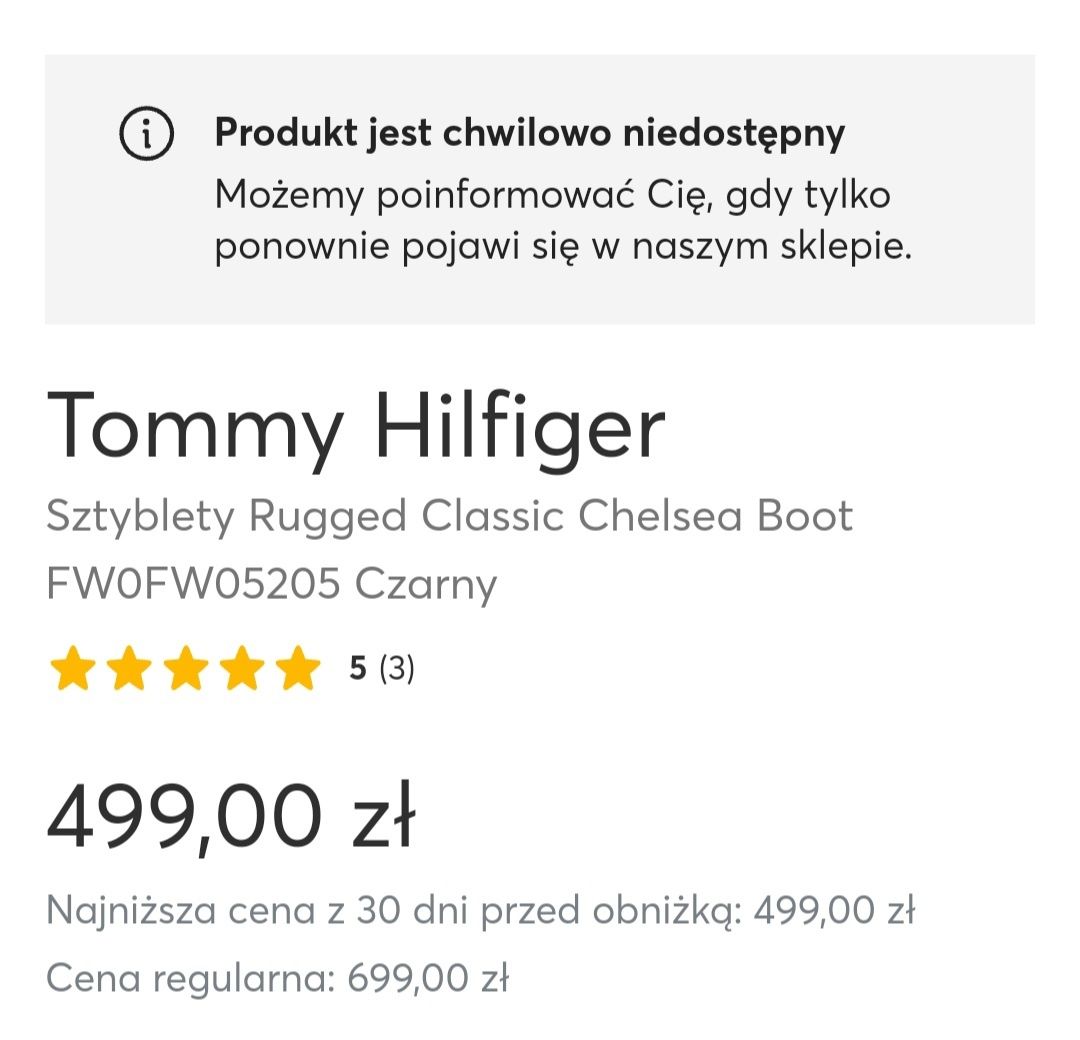 Sztyblety Tommy Hilfiger 39 skóra ryłko
