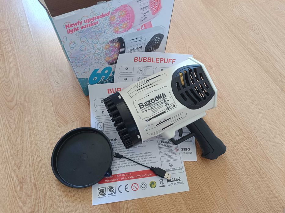 Bubble gun, pistolet na bańki mydlane + WYSYŁKA