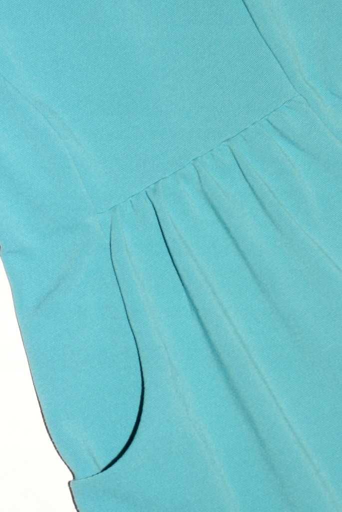EDC ESPRIT sukienka turkusowa S/XS morska niebieska