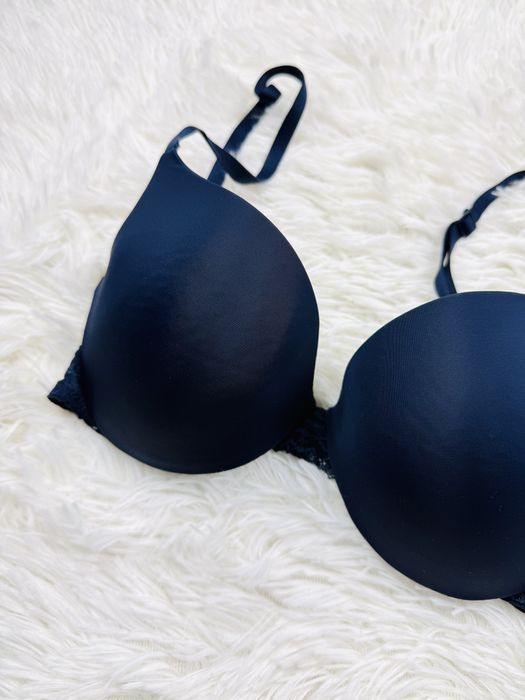 Biustonosz usztywniany 70C granatowy