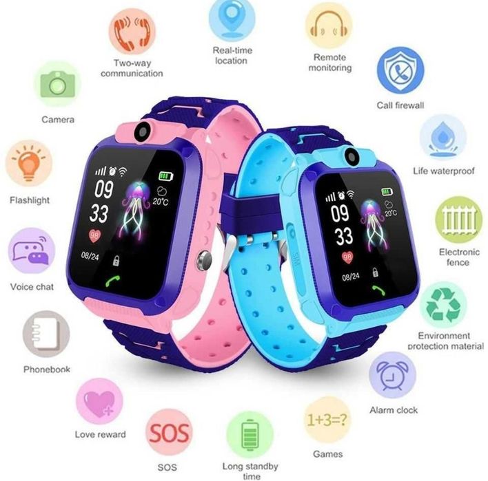 Relógio Criança com GPS (LBS) e câmera
