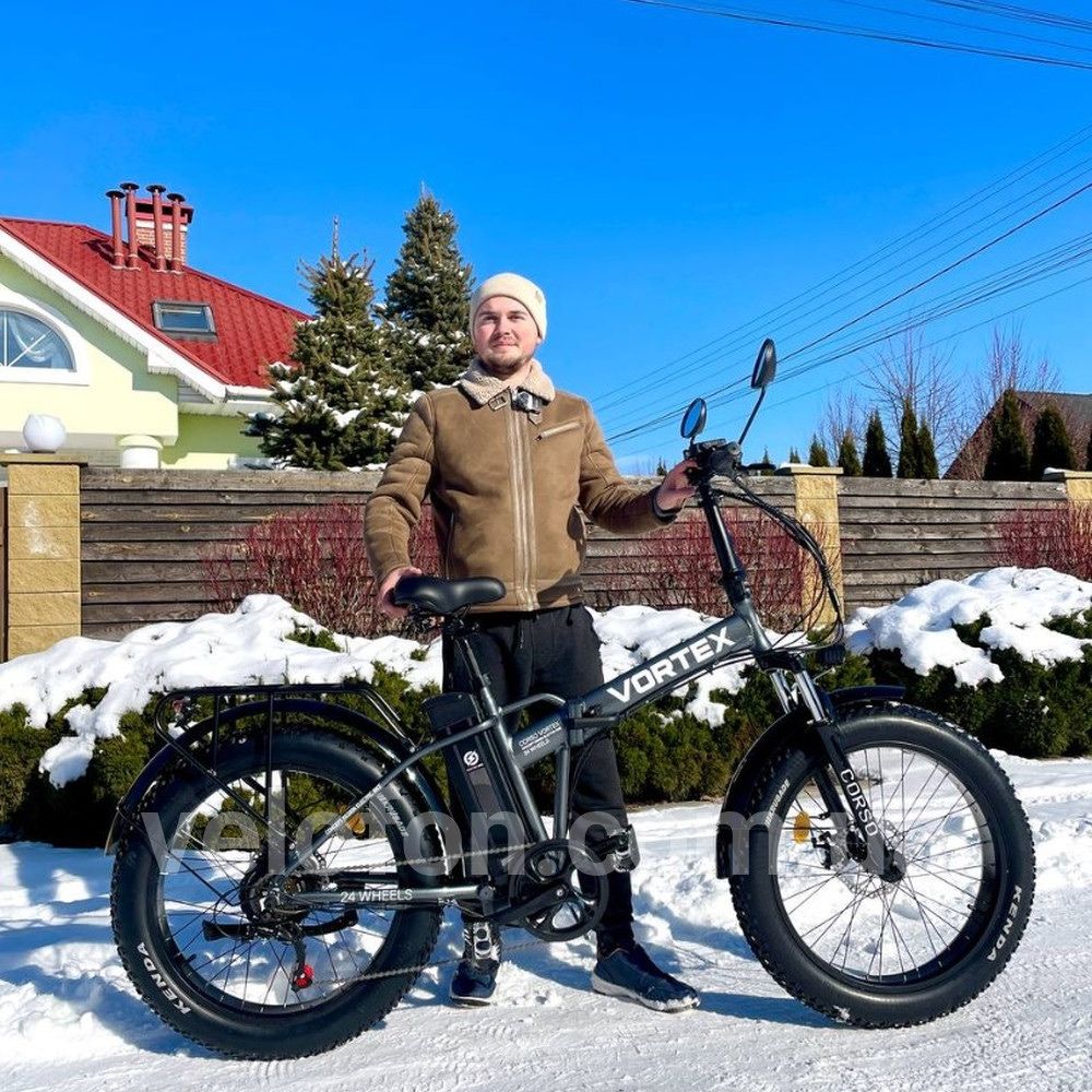 Електровелосипед складний • Безкоштовна доставка • Corso Vortex 24"