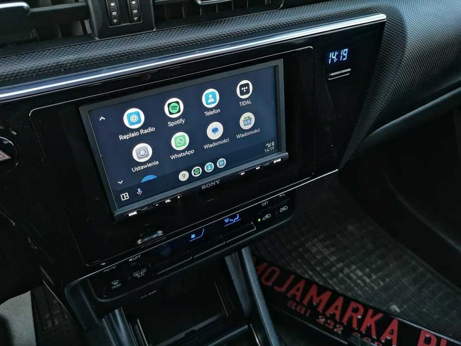 Nawigacja 2din SONY z Android Carplay Toyota Auris Corolla z montażem