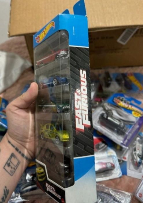 Pack 5 miniaturas hot wheels fast & furious