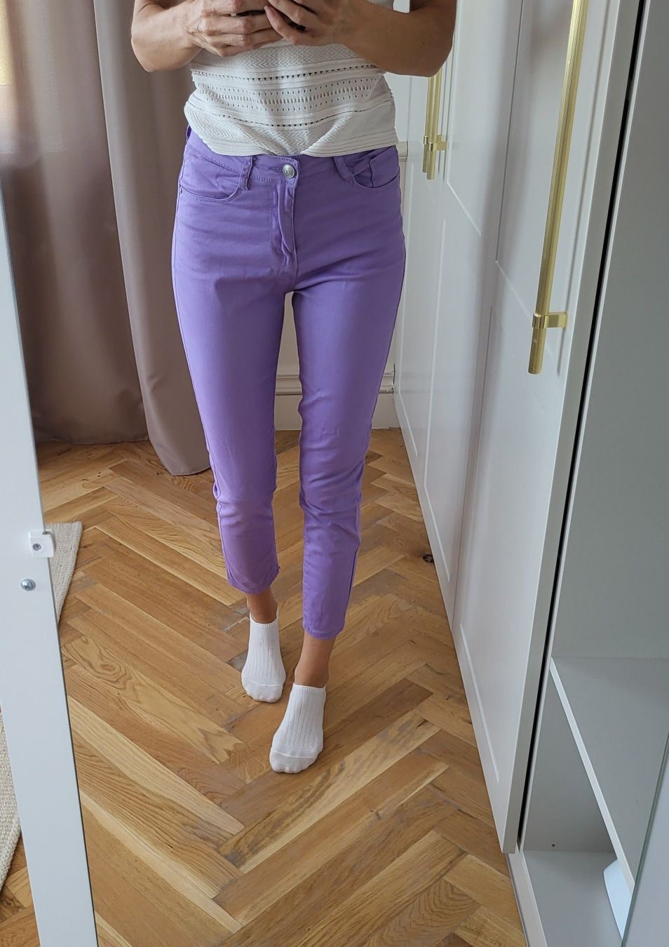 Spodnie fiolet nowe