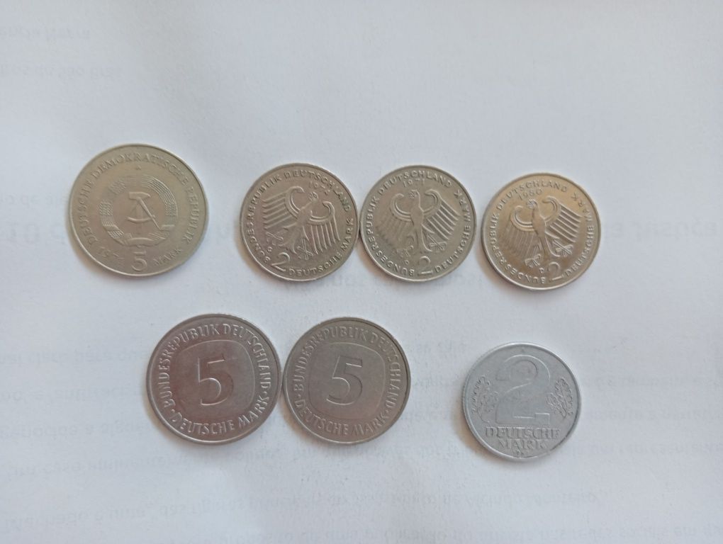 7 moedas da Alemanha