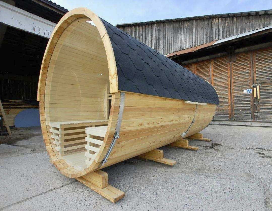 sauna ogrodowa beczka 200cm, domowe spa, balia producent