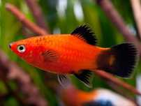 Platy coloridos e saudáveis