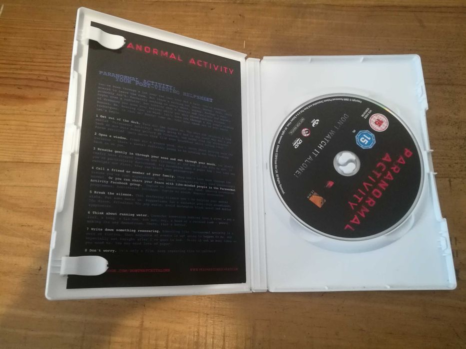 PARANORMAL ACTIVITY - filme DVD