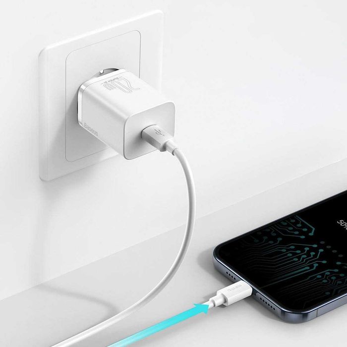 Baseus Super Si 1C Ładowark 20W USB C Kabel iPhone Lightning Sklep Wwa