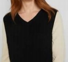 B.P.C kamizelka dzianinowa POMARAŃCZOWA lekko dłuższy tył r.40/42