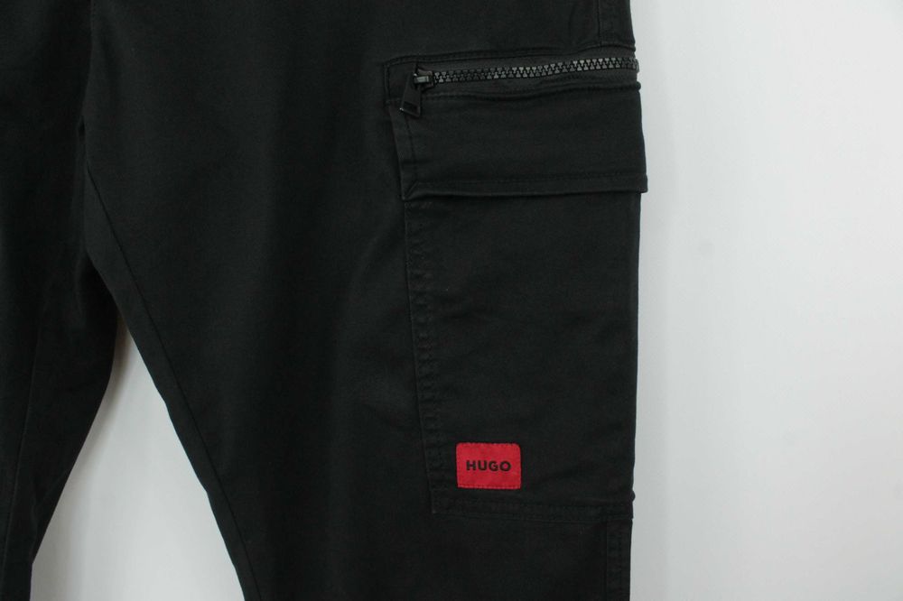 Брендові карго штани Hugo Boss Glian231D Zip Pocket Black Cargo W36L32