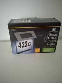 Solar hause numbers light