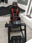 Fotel kokpit wyścigowy gamingowy kierownica playseat