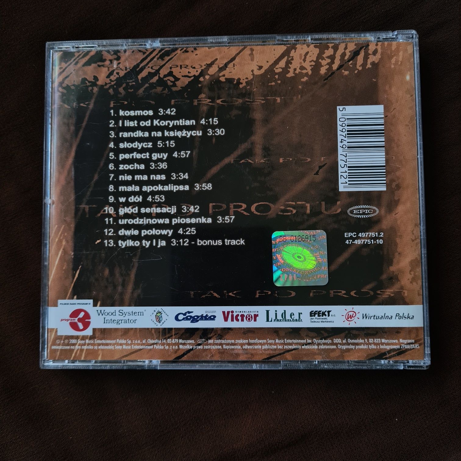 Polucjanci (wokal: Kuba Badach) - Tak Po Prostu CD - kultowy album