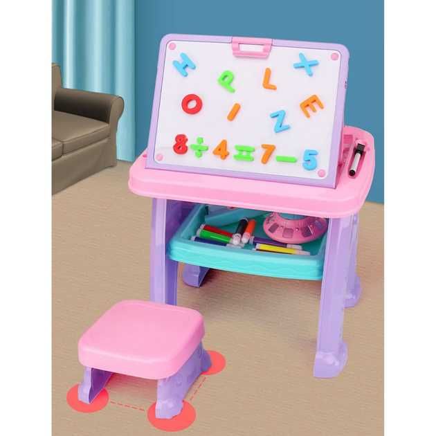 Дитячий столик-проєктор для малювання + мольберт магнітний AK 0004