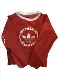 bluza czerwona adidas